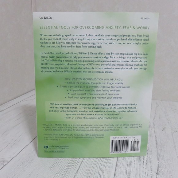 The Cognitive Behavioral Workbook for Anxiety: A Step-By-Step Program - Picture 2 of 2